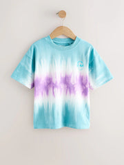 Blue/Purple Tie-Dye Short Sleeve T-Shirt (3-16yrs)