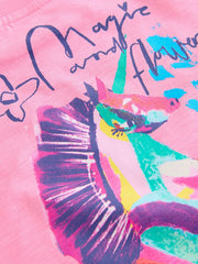Pink Floral Unicorn T-Shirt and Leggings Set (3-16yrs)
