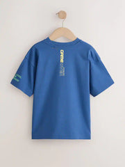 Blue Gaming Short Sleeve Graphic T-Shirt (3-16yrs)