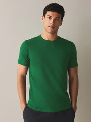 Green Tennis Slim Fit Essential Crew Neck Cotton T-Shirt