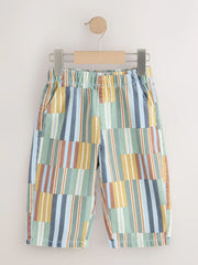 Multi Hotchpotch Stripe Pull On Wide Trousers (3mths-7yrs)