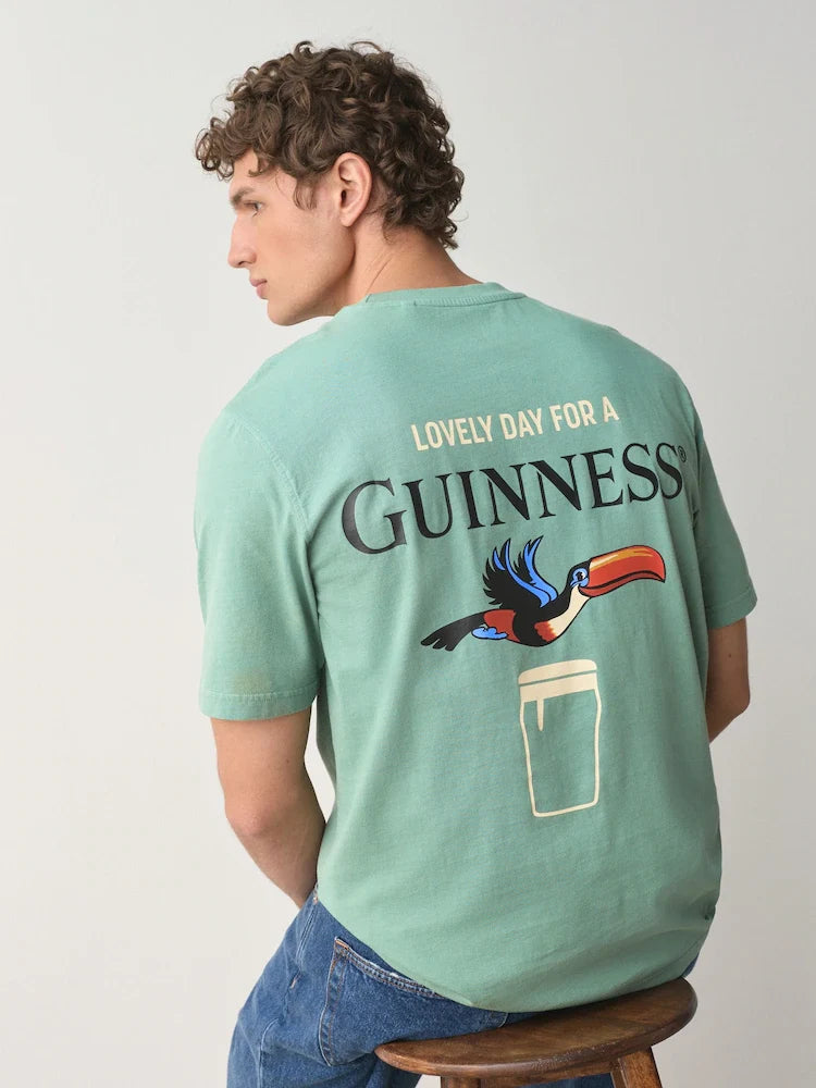 Dark Green Guinness Relaxed Fit T-Shirt