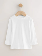 White Long Sleeve Plain T-Shirt (3mths-7yrs)