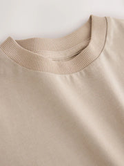 Neutral Long Sleeve Plain T-Shirt (3mths-7yrs)