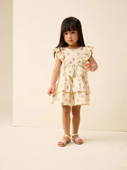 Ecru Tiered Summer Dress (3mths-7yrs)