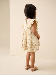Ecru Tiered Summer Dress (3mths-7yrs)