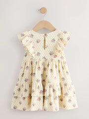 Ecru Tiered Summer Dress (3mths-7yrs)