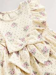 Ecru Tiered Summer Dress (3mths-7yrs)