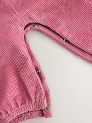 Pink Cord Dungaree and Bodysuit Baby Set 2 Piece (0mths-2yrs)