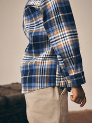 Blue Bear Check Long Sleeve Character Shirt (3mths-7yrs)