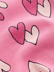 Pink Heart 1 Pack Rib Flare Leggings (3-16yrs)
