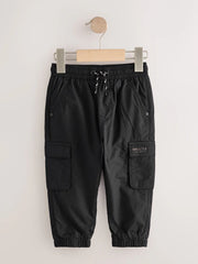Black Lined Cargo Trousers (3mths-7yrs)
