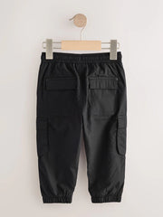 Black Lined Cargo Trousers (3mths-7yrs)