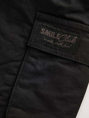 Black Lined Cargo Trousers (3mths-7yrs)