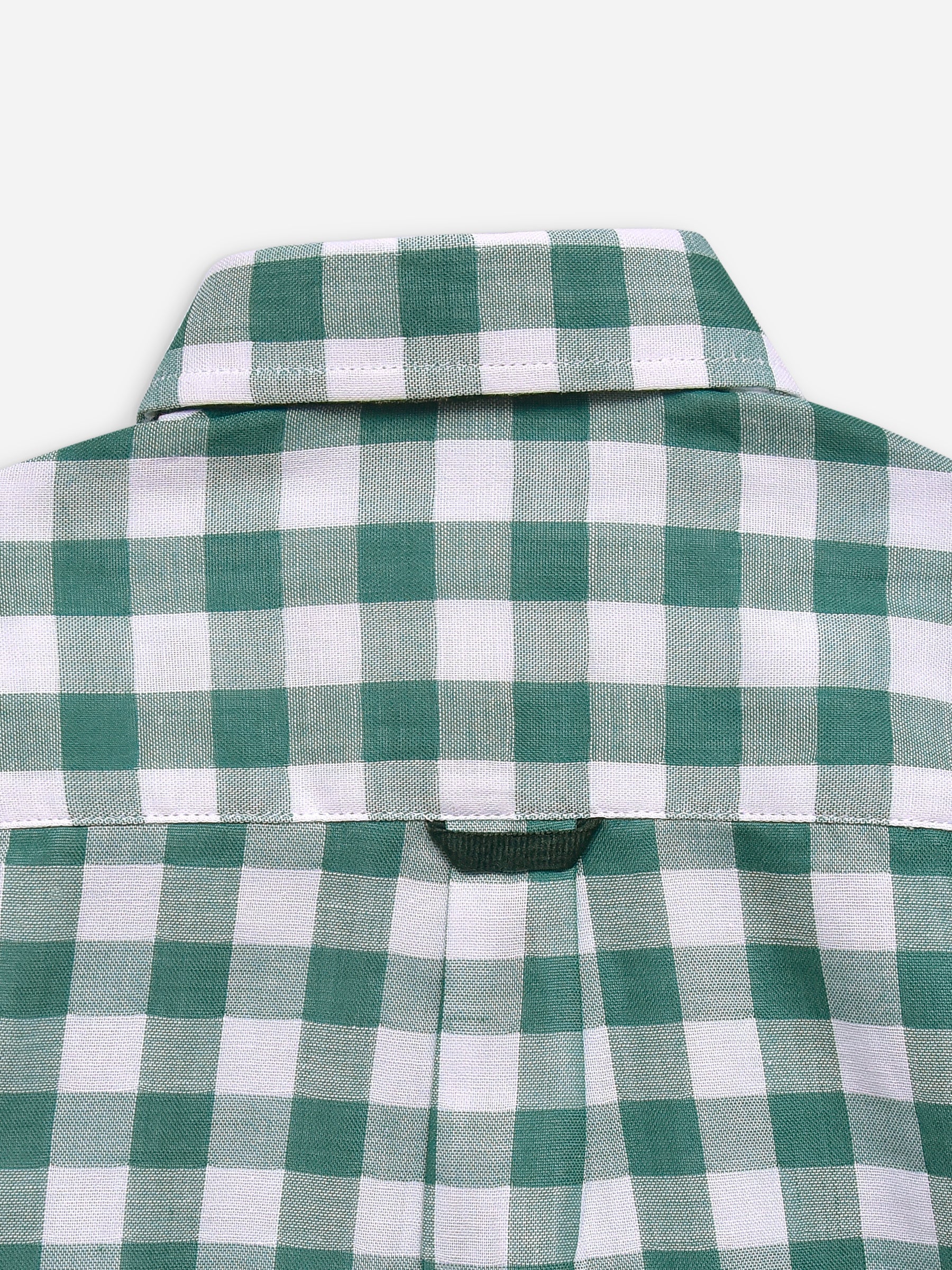 Green Large Gingham Half Sleeve Casual Shirt Brumano Pakistan