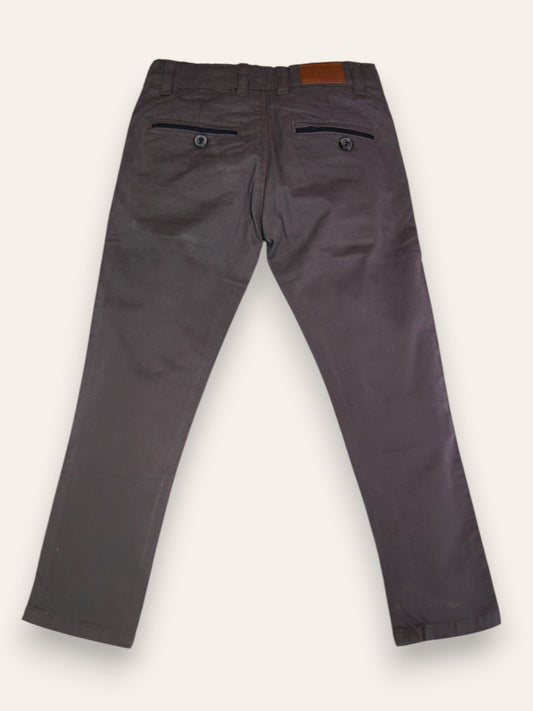 Grey Cotton Chino | Bottom | IXAMPLE