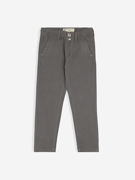 Grey Casual Chino With Flap Pockets Brumano Pakistan