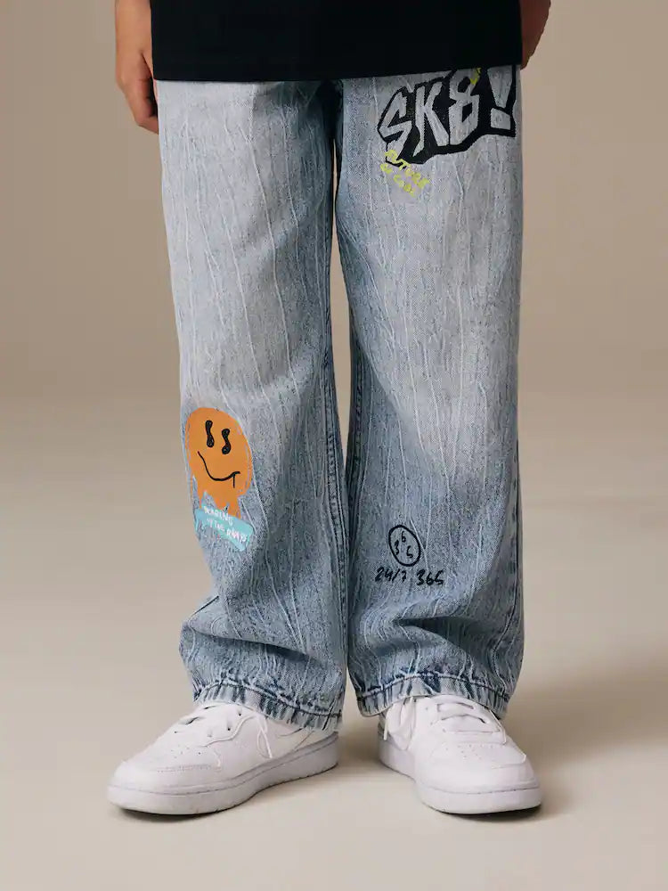 Blue Pull on Jeans (3-16yrs)