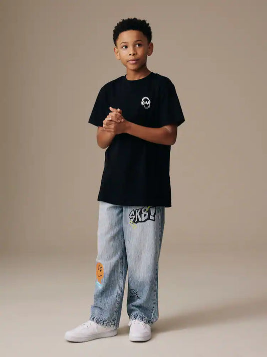 Blue Pull on Jeans (3-16yrs)