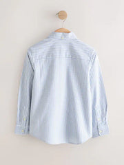 NEXT - Blue Stripe Single Oxford Shirt (3-16yrs)