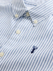 NEXT - Blue Stripe Single Oxford Shirt (3-16yrs)