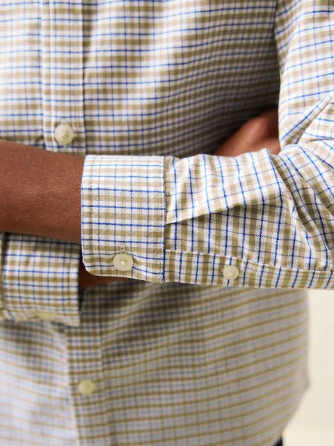 NEXT - Neutral Gingham Single Oxford Shirt (3-16yrs)