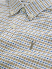 NEXT - Neutral Gingham Single Oxford Shirt (3-16yrs)