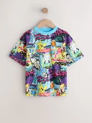 Blue/Multi Pokémon Short Sleeve T-Shirt (3-16yrs)