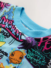 Blue/Multi Pokémon Short Sleeve T-Shirt (3-16yrs)