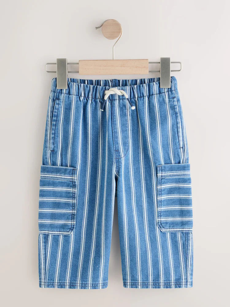 NEXT - NCNPB-Trousers-Mid Blue Stripe