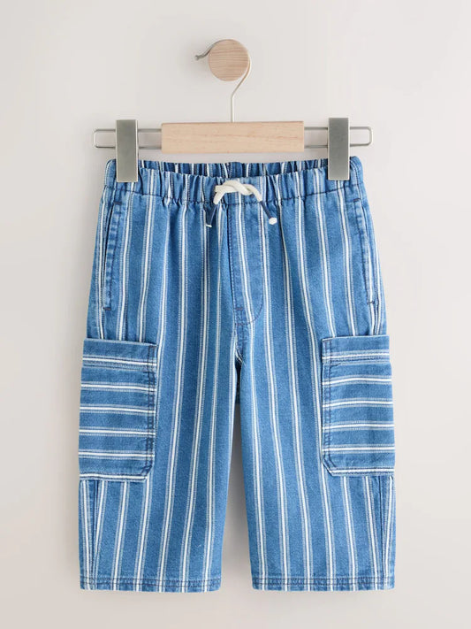 NEXT - NCNPB-Trousers-Mid Blue Stripe
