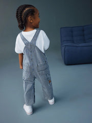 Ticking Stripe Dungarees (3mths-7yrs)