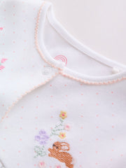 Pink Baby Bunny Sleepsuits 3 Pack (0-2yrs)
