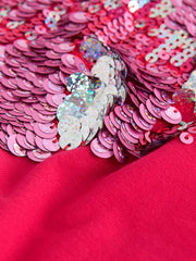Red Sequin Heart T-Shirt