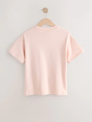 Pink Floral Sequin Graphic T-Shirt (3-16yrs)