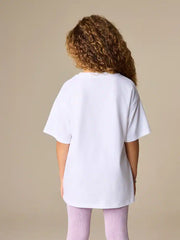 White Studio Aura Oversized Graphic Print T-Shirt (3-16yrs)