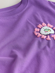 Purple Sushi Oversized Graphic Print T-Shirt