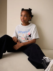 Grey Pets Oversized Graphic Print T-Shirt (3-16yrs)