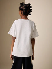 Grey Pets Oversized Graphic Print T-Shirt (3-16yrs)