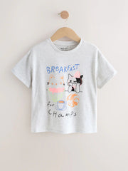 Grey Pets Oversized Graphic Print T-Shirt (3-16yrs)