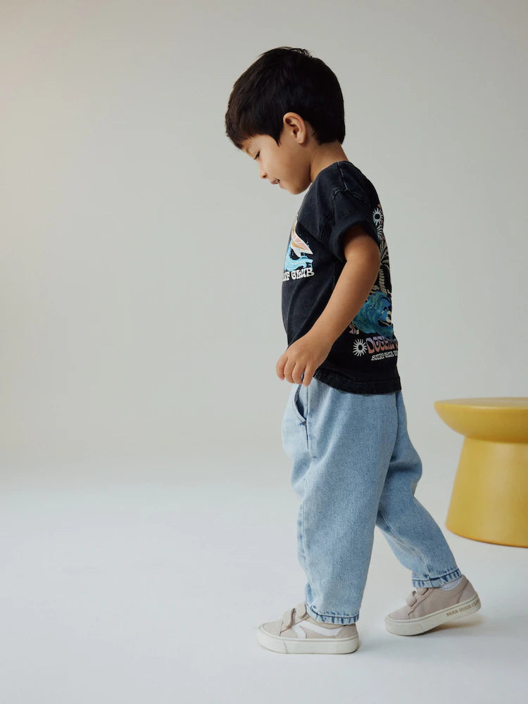 NEXT - Light Blue Barrel Jeans (3mths-7yrs)