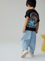 NEXT - Light Blue Barrel Jeans (3mths-7yrs)