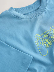 Blue Controller Short Sleeve Graphic T-Shirt (3-16yrs)