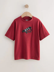 NEXT - Berry Skateboard Embroidery Short Sleeve Graphic T-Shirt (3-16yrs)