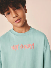 Mineral Green Short Sleeve Graphic T-Shirt (3-16yrs)