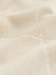 Cream Short Sleeve Jersey Polo Shirt (3-16yrs)