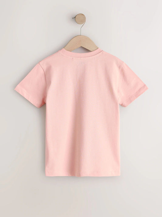 Peach Pink Regular Fit Short Sleeve T-Shirt (3-16yrs)