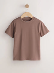 Mink Brown Regular Fit Short Sleeve T-Shirt (3-16yrs)