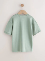 Mint Green Relaxed Fit Heavyweight T-Shirt (3-16yrs)