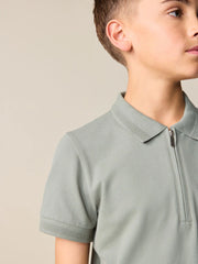 Khaki Green Short Sleeve Polo Shirt and Shorts Set (3-16yrs)